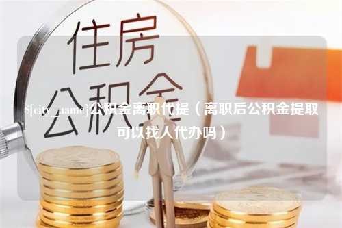 汕尾公积金离职代提（离职后公积金提取可以找人代办吗）